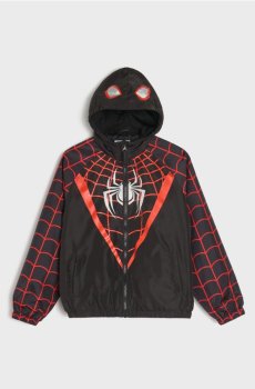Вітровка з капюшоном і манжетами Spider-Man - чорний