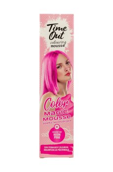 Оттеночный мусс для волос Time Out Color Magic Mousse 01 Neon Pink, 75 мл
