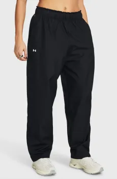 Женские черные спортивные брюки UA Rush OS Woven Pant Черный S Under Armour 1382739-001