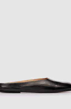 Черные кожаные мюли Bama