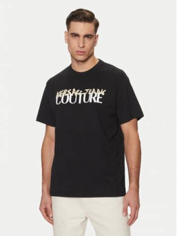 Versace Jeans Couture Футболка 78GAHE06 Чорний Regular Fit Versace Jeans Couture Футболка 78GAHE06 Чорний Regular Fit