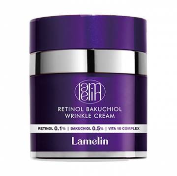 Крем для лица Lamelin Retinol Bakuchiol Wrinkle Cream против морщин, с ретинолом и бакучиолом, 50 мл Крем для лица Lamelin Retinol Bakuchiol Wrinkle Cream против морщин, с ретинолом и бакучиолом, 50 мл
