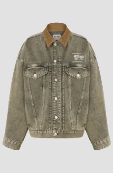 Женская серая джинсовая куртка Серый M Moschino A0508.3218;1517