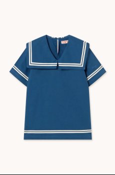 Детское платье с добавлением льна Tinycottons STRIPES TINY DRESS