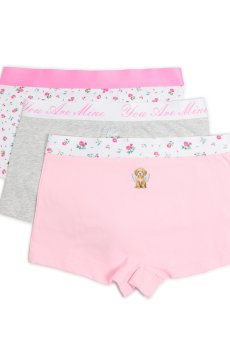 Cropp - Боксери з принтом, 3 пар - пастельний рожевий