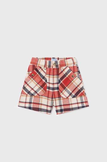 Детские шорты Mayoral цвет красный с узором