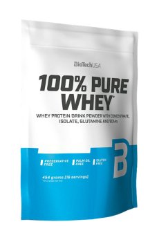 Протеин BioTechUSA 100% Pure Whey Карамель и капучино, в порошке, 454 г