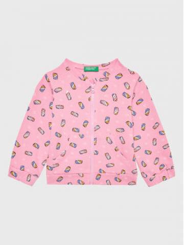 United Colors Of Benetton Світшот 3XLWG501S Рожевий Regular Fit United Colors Of Benetton Світшот 3XLWG501S Рожевий Regular Fit