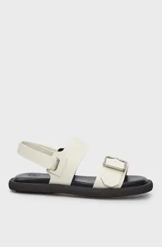 Женские бежевые кожаные сандалии Orlando Бежевый 36 PRPY PRSLT2445W