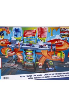 Игровой набор Hot Wheels Автомойка: Мегабашня, от 4 лет, 34.4*57.4*7.1 см (HDP05)