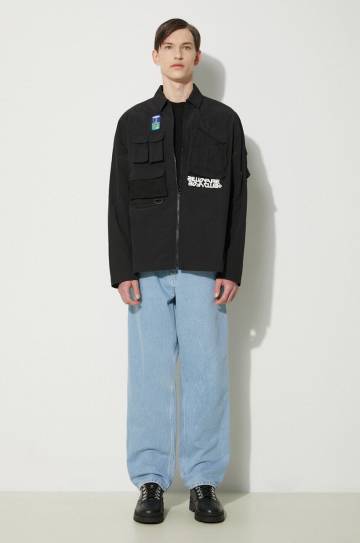 Хлопковая футболка Billionaire Boys Club Big Catch мужская цвет чёрный с принтом B24246 Хлопковая футболка Billionaire Boys Club Big Catch мужская цвет чёрный с принтом B24246