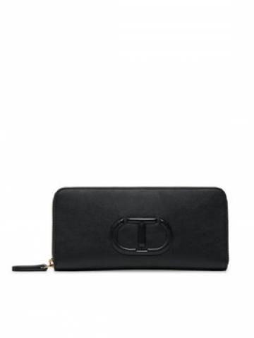 TWINSET Великий жіночий гаманець 241TD8027 Чорний TWINSET Великий жіночий гаманець 241TD8027 Чорний
