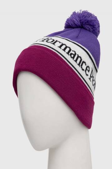 Шапка Peak Performance цвет чёрный из толстого трикотажа Шапка Peak Performance цвет чёрный из толстого трикотажа