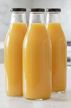 1ST TIME Transparent Set Of 3 Glass Water Bottle - 1000 ml