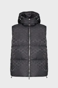 Мужской черный жилет с узором Черный 56 Karl Lagerfeld 554504.505017;990