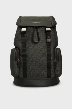 Мужской черный рюкзак с узором HUDSON CITY BKPK Черный ONESIZE Michael Kors 33S1LHDB6V