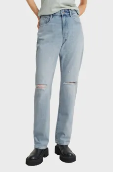 Женские голубые джинсы Viktoria High Straight Wmn Голубой 31-32 G-Star RAW D23959,D499