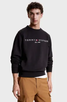 Мужской черный свитшот Черный L Tommy Hilfiger MW0MW11596
