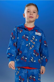 Худі на блискавці Sonic the Hedgehog - індиго