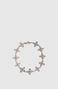 серебристый браслет Gothic Clover