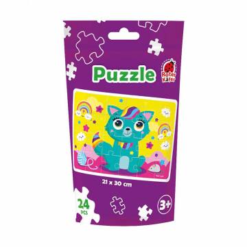 Пазлы Vladi Toys Котик, в дой-паке, 21*30 см, от 3 лет, 24 детали (RK1130-06) Пазлы Vladi Toys Котик, в дой-паке, 21*30 см, от 3 лет, 24 детали (RK1130-06)