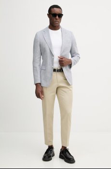 Штаны с добавлением льна BOSS Perin