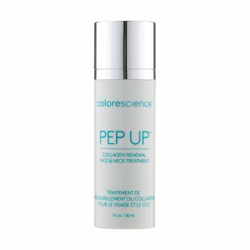Крем для лица и шеи Colorescience Pep Up Collagen Renewal Face & Neck Treatment, для стимулирования выработки коллагена, 30 мл Крем для лица и шеи Colorescience Pep Up Collagen Renewal Face & Neck Treatment, для стимулирования выработки коллагена, 30 мл