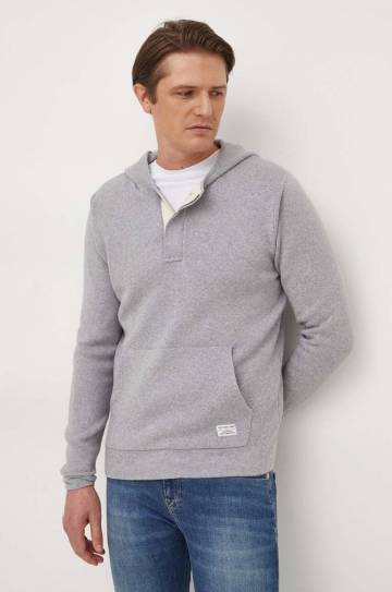 Свитер с примесью шерсти Pepe Jeans MAURICE мужской цвет серый лёгкий PM702406 Свитер с примесью шерсти Pepe Jeans MAURICE мужской цвет серый лёгкий PM702406