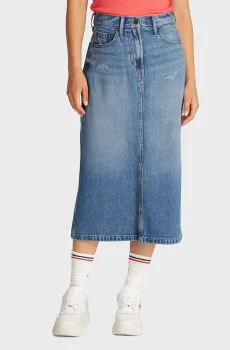 Женская синяя джинсовая юбка CLAIRE MIDI Синий 29 Tommy Jeans DW0DW21292