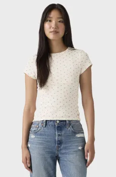 Женская бежевая футболка с узором Бежевый XS Levi’s® 005IM;0007