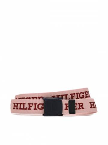Tommy Hilfiger Дитячий пояс Corporate Hilfiger Webbing Belt AU0AU01740 Рожевий Tommy Hilfiger Дитячий пояс Corporate Hilfiger Webbing Belt AU0AU01740 Рожевий