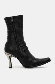 Кожаные полусапожки New Rock LUXOR NEGRO, MALICIA 2 GOMA NEGRA TACON CARI