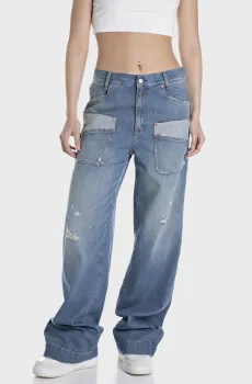 Женские синие джинсы Синий 24-32 Replay W8166A.000.878 895