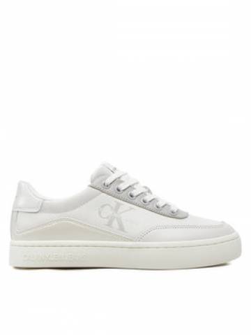 Calvin Klein Jeans Снікерcи Classic Cupsole Low Lace Lth Ml YW0YW01527 Білий Calvin Klein Jeans Снікерcи Classic Cupsole Low Lace Lth Ml YW0YW01527 Білий