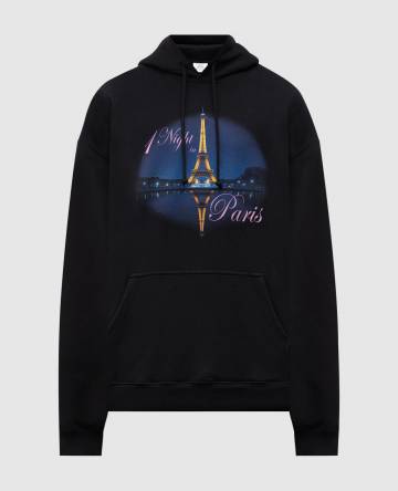 Черные худи с принтом 1 Night in Paris Черные худи с принтом 1 Night in Paris