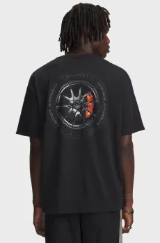 Мужская черная футболка UA x Mansory HW Ctn Invtr SS Черный S Under Armour 6009101-001