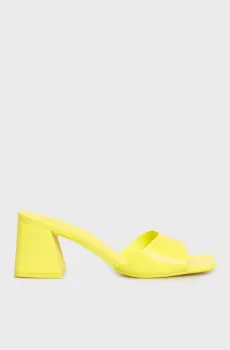 Женские желтые кожаные мюли Желтый 37 Arezzo A1252700010004U