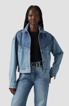 Женская голубая джинсовая куртка Голубой M Levi’s® 001WO;0000