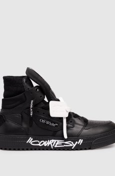 Черные кожаные хайтопы 3.0 Court Courtesy