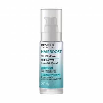 Сыворотка Revers Cosmetics Hairboost Hair Serum для поврежденных волос, с кокосовым маслом, 30 мл Сыворотка Revers Cosmetics Hairboost Hair Serum для поврежденных волос, с кокосовым маслом, 30 мл