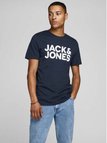 Jack&Jones Футболка Corp 12151955 Cиній Slim Fit Jack&Jones Футболка Corp 12151955 Cиній Slim Fit