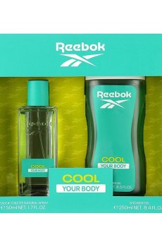 Парфюмированный набор женский Reebok Cool Your Body For Her (туалетная вода, 50 мл + гель для душа, 250 мл)
