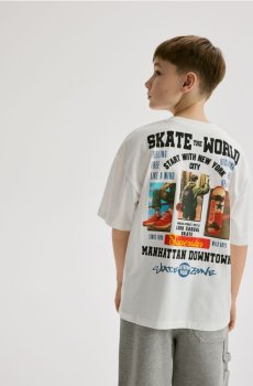 Reserved - Футболка з принтом - кремовий - 899IX-01X