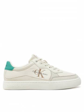 Calvin Klein Jeans Снікерcи Classic Cupsole Low Lth Ml YM0YM00885 Écru Calvin Klein Jeans Снікерcи Classic Cupsole Low Lth Ml YM0YM00885 Écru