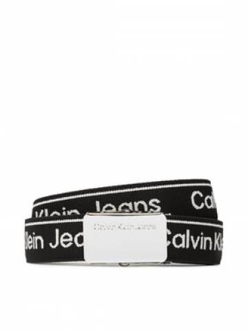 Calvin Klein Jeans Дитячий пояс Logo Taupe Buckle Belt IU0IU00393 Чорний Calvin Klein Jeans Дитячий пояс Logo Taupe Buckle Belt IU0IU00393 Чорний