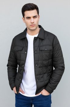 Мужская черная легкая куртка  AS-Sonar-113-black