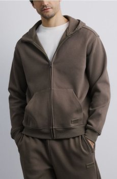 Reserved - Худі на блискавці - пильно-зелений - 386HM-97X