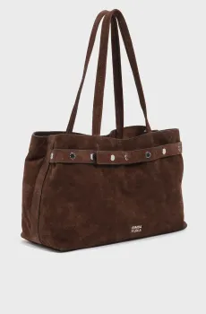 Женская коричневая замшевая сумка Коричневый ONESIZE Bimba Y Lola 262BBCJ3F.11634
