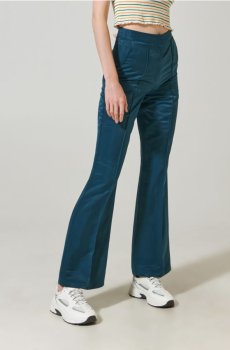 Розкльошені штани - синьо-зелений