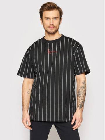 Karl Kani Футболка Signature Pinstripe 6030153 Чорний Regular Fit Karl Kani Футболка Signature Pinstripe 6030153 Чорний Regular Fit